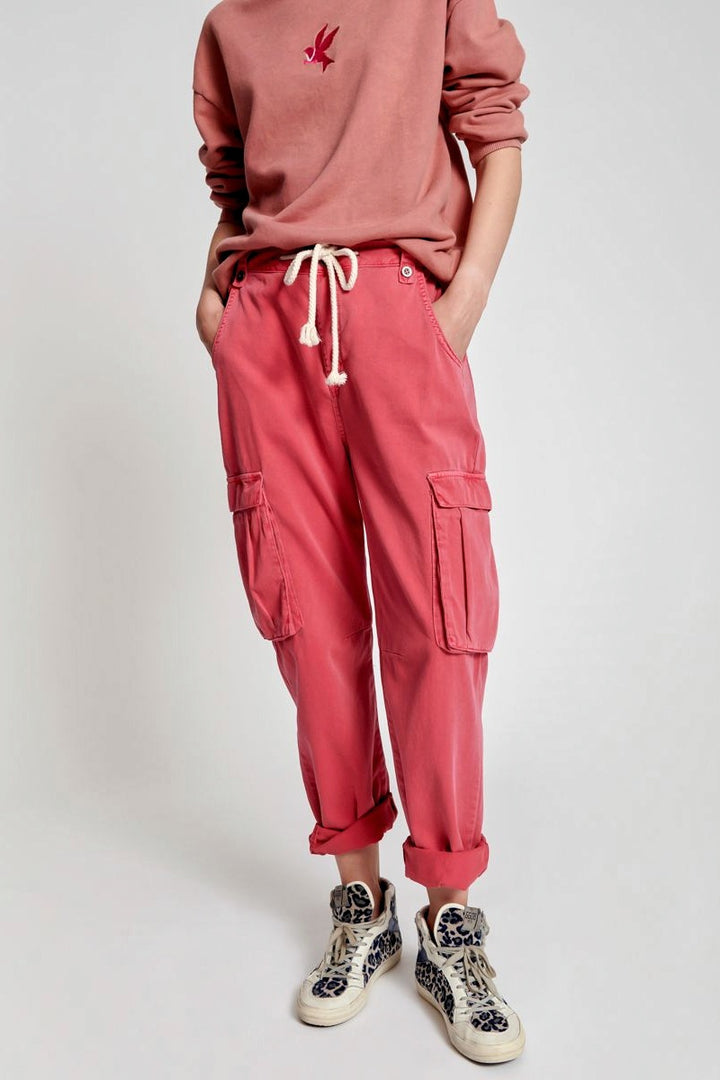 OneTeaspoon Womens Red Envy Cargo Safari Mid Waist Relaxed Pant - Red Envy, WOMENS DENIM, OneTeaspoon, Elwood 101