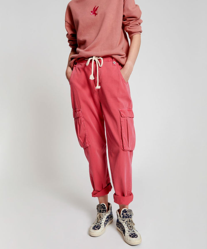 OneTeaspoon Womens Red Envy Cargo Safari Mid Waist Relaxed Pant - Red Envy, WOMENS DENIM, OneTeaspoon, Elwood 101