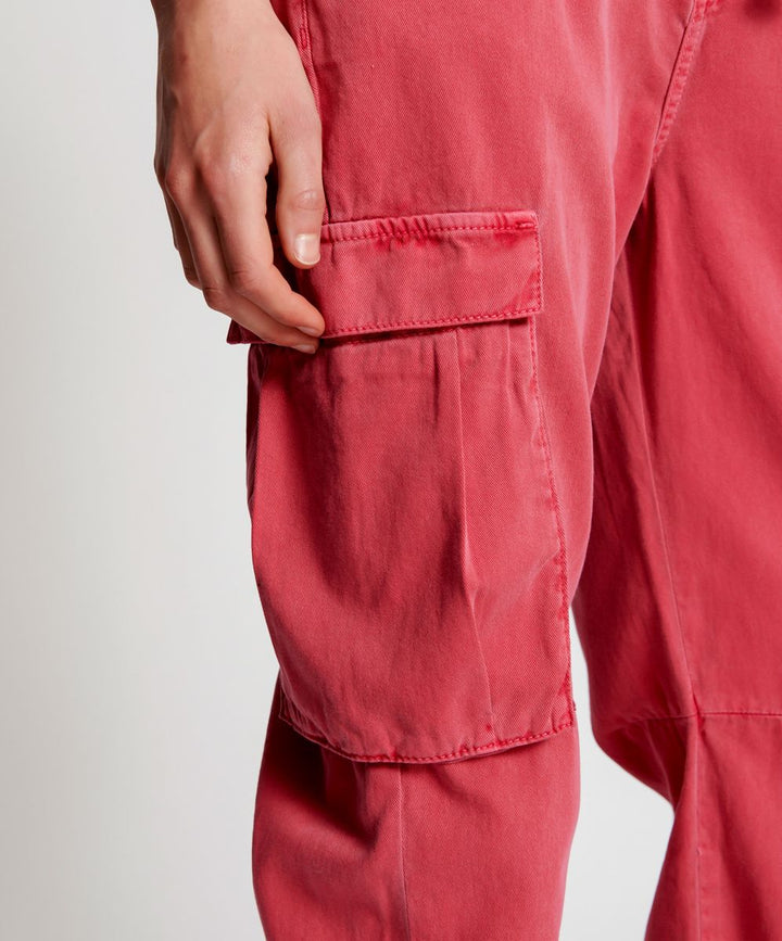 OneTeaspoon Womens Red Envy Cargo Safari Mid Waist Relaxed Pant - Red Envy, WOMENS DENIM, OneTeaspoon, Elwood 101