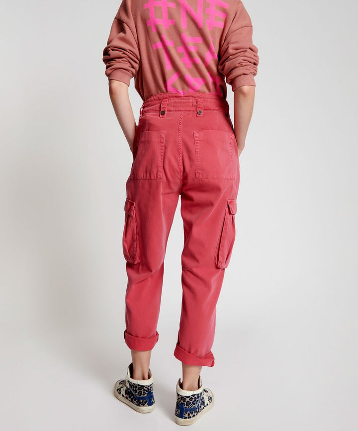 OneTeaspoon Womens Red Envy Cargo Safari Mid Waist Relaxed Pant - Red Envy, WOMENS DENIM, OneTeaspoon, Elwood 101