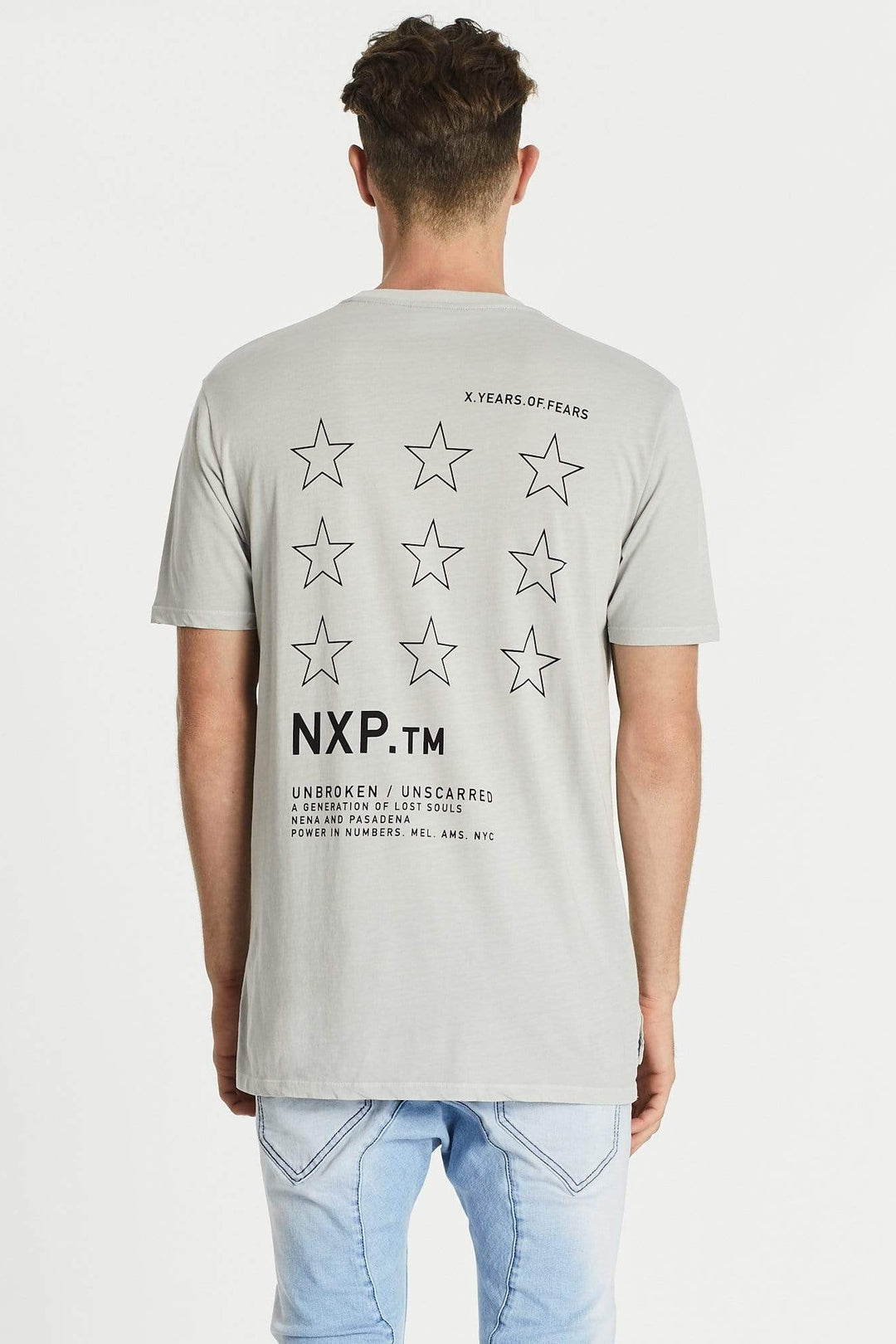 Nena & Pasadena MENS BRIGHTEST STEP HEM TEE - PIGMENT ROCK, MENS TEE SHIRTS, NENA PASADENA, Elwood 101