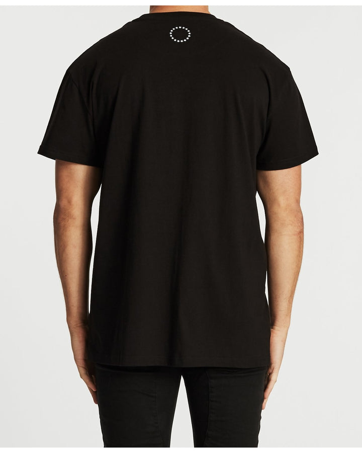 Americain MENS STELLAIRE OVERSIZED TEE - JET BLACK, MENS TEE SHIRTS, AMERICAIN, Elwood 101