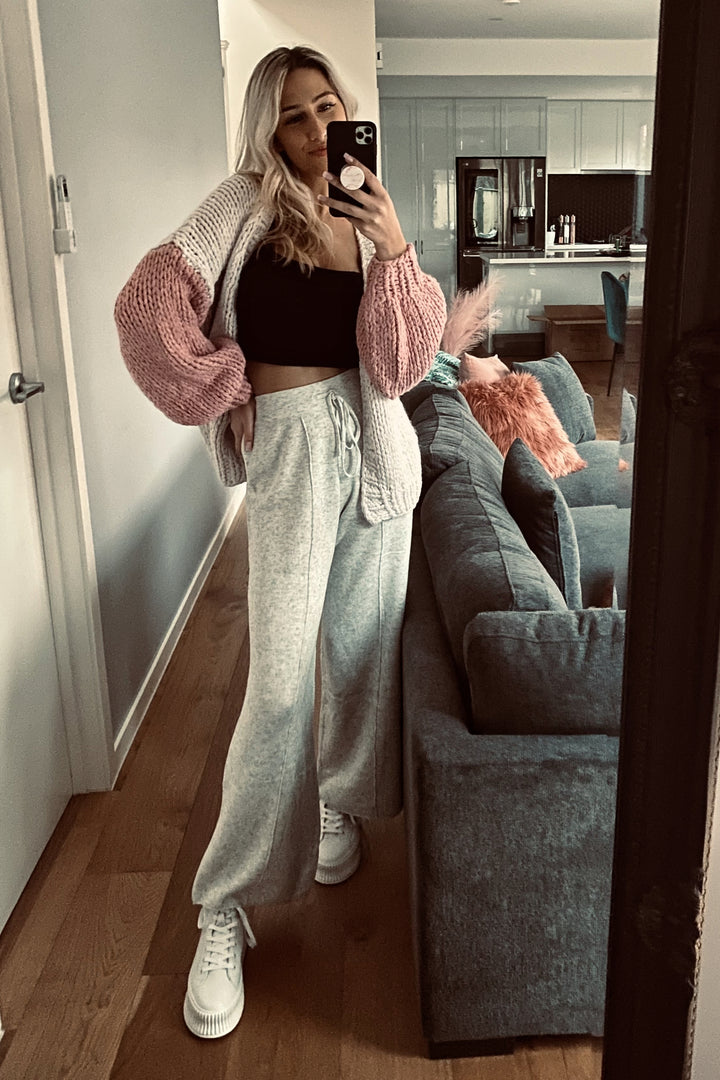 Little Lies WOMENS KENDAL KNITTED PANTS  - GREY, WOMENS PANTS, LITTLE LIES, Elwood 101