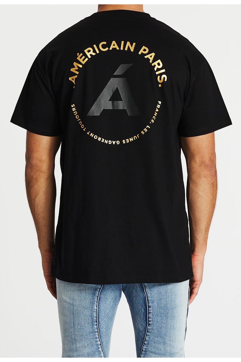 AMERICAIN Mens Jusqua La Fin Oversized Tee - Jet Black, General, AMERICAIN, Elwood 101