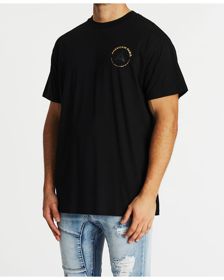 AMERICAIN Mens Jusqua La Fin Oversized Tee - Jet Black, General, AMERICAIN, Elwood 101