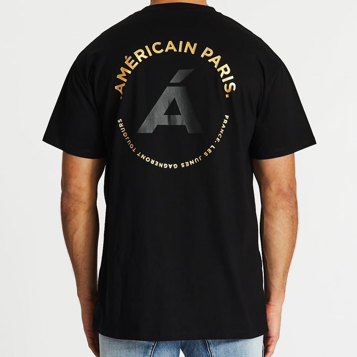 AMERICAIN Mens Jusqua La Fin Oversized Tee - Jet Black, General, AMERICAIN, Elwood 101