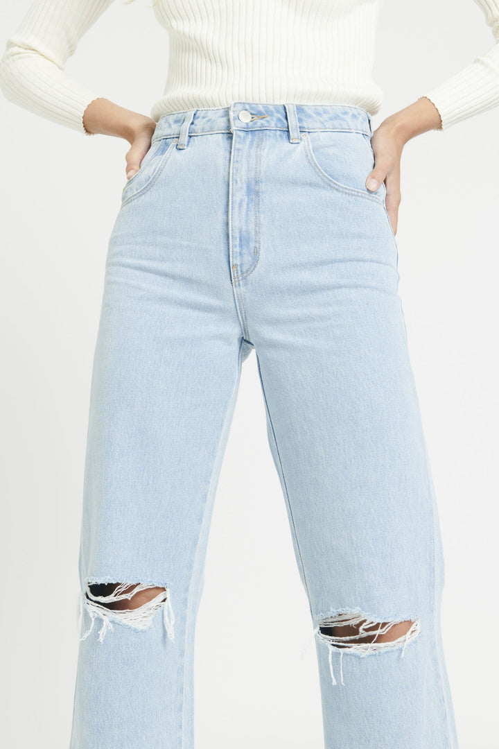 ROLLAS Womens Heidi Jean - Holiday Blue Organic, WOMENS DENIM, ROLLAS, Elwood 101