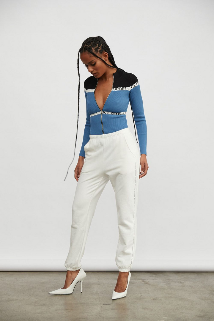 ATOIR SPORTS CLUB Womens The All Star Track Pants - White, WOMENS TRACK PANTS, ATOIR, Elwood 101