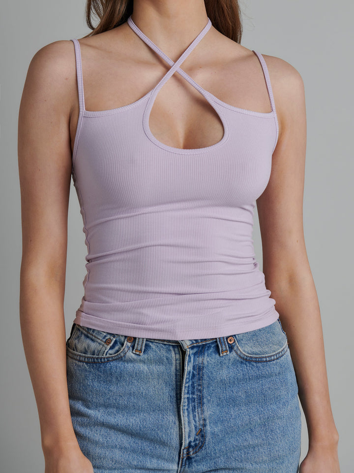 BAYSE BRAND Womens Rylee Crop Top - Lilac, WOMENS TOPS & SHIRTS, BAYSE BRAND, Elwood 101