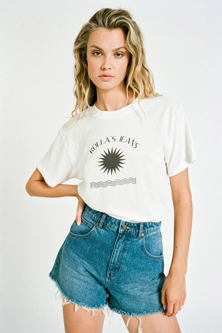 ROLLAS Womens Elements Tomboy Tee - White, WOMENS TEES & TANKS, ROLLAS, Elwood 101