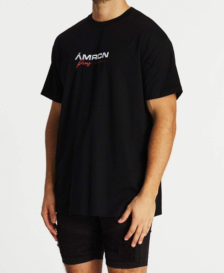 AMERICAIN Mens Le Meme Oversized Tee - Jet Black, MENS TEE SHIRTS, AMERICAIN, Elwood 101