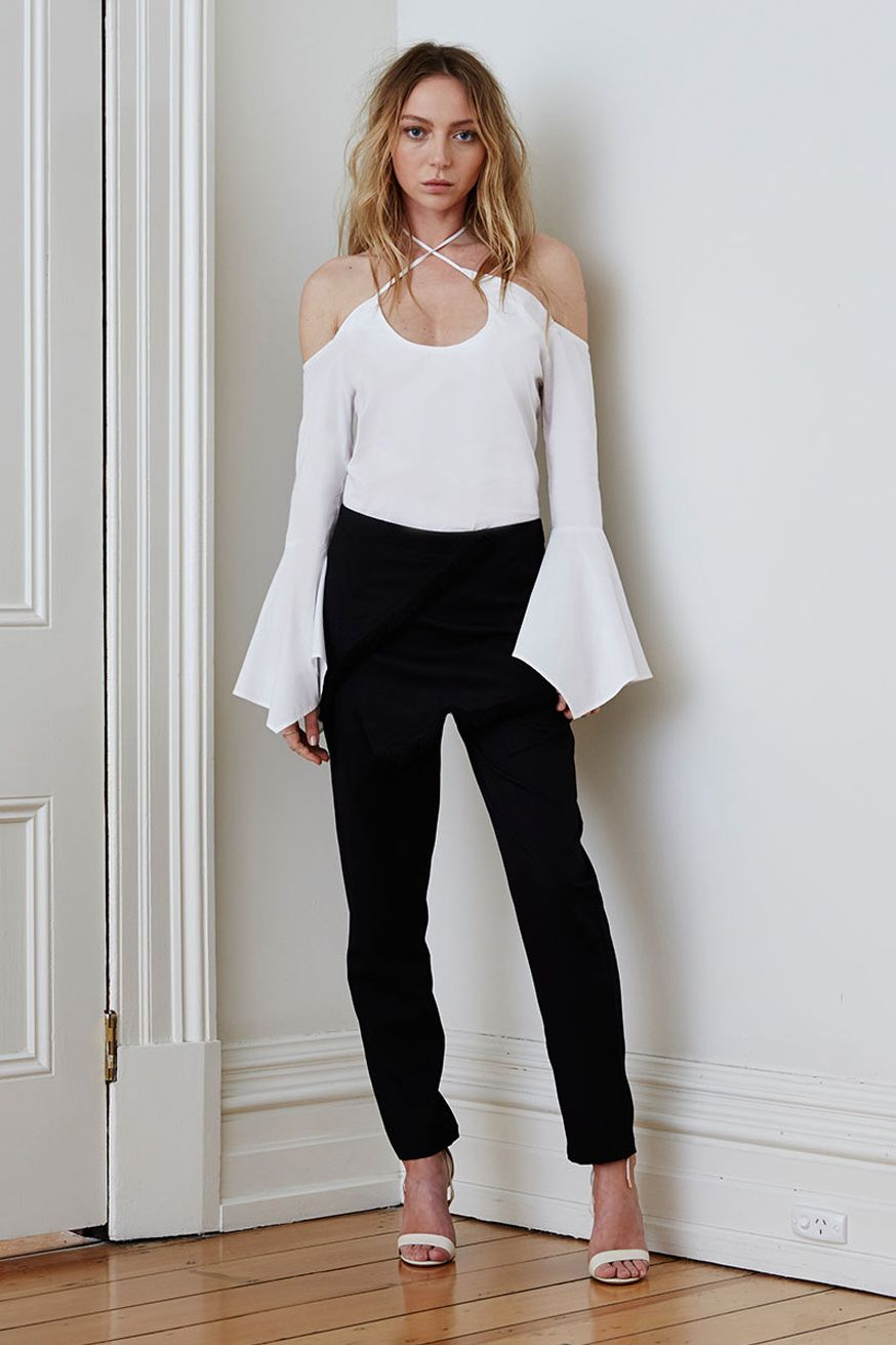 Maurie & Eve LADY DON'T MIND TOP WHITE...Last One Available, WOMENS TOPS & SHIRTS, MAURIE & EVE, Elwood 101