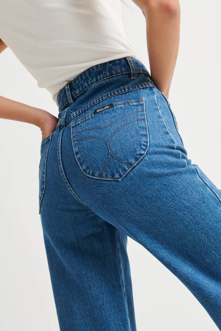 Rollas WOMENS SAILOR JEAN - ASHLEY BLUE, WOMENS DENIM, ROLLAS, Elwood 101