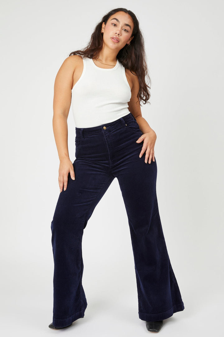 Rollas WOMENS EASTCOAST FLARE MIDNIGHT CORD, WOMENS DENIM, ROLLAS, Elwood 101