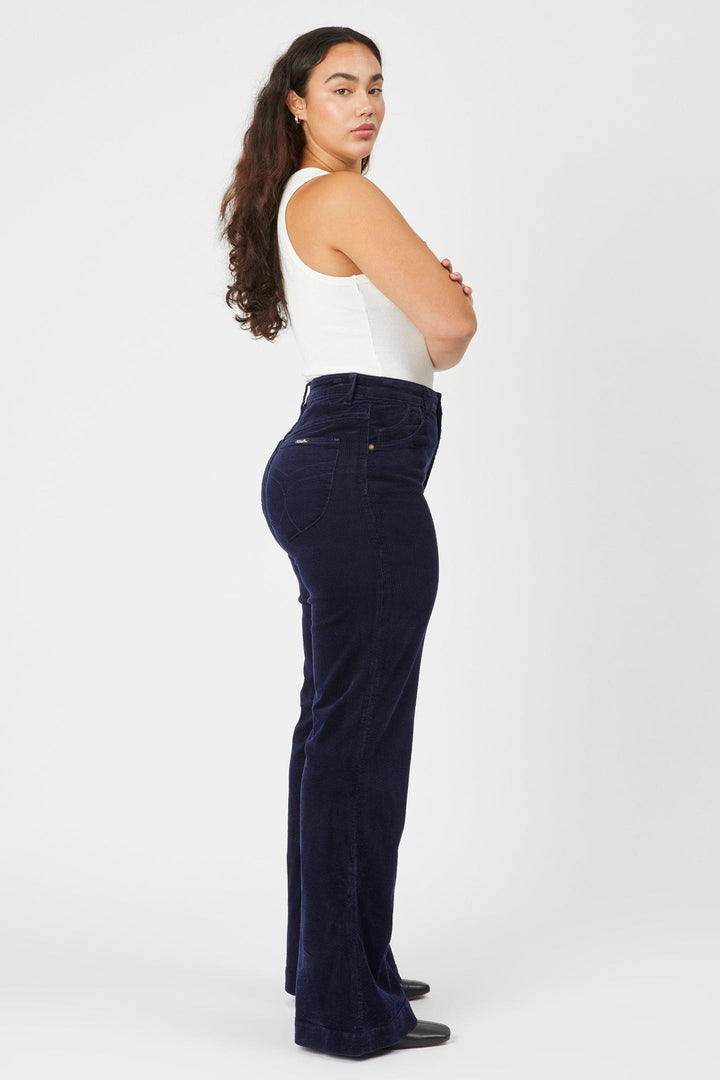 Rollas WOMENS EASTCOAST FLARE MIDNIGHT CORD, WOMENS DENIM, ROLLAS, Elwood 101