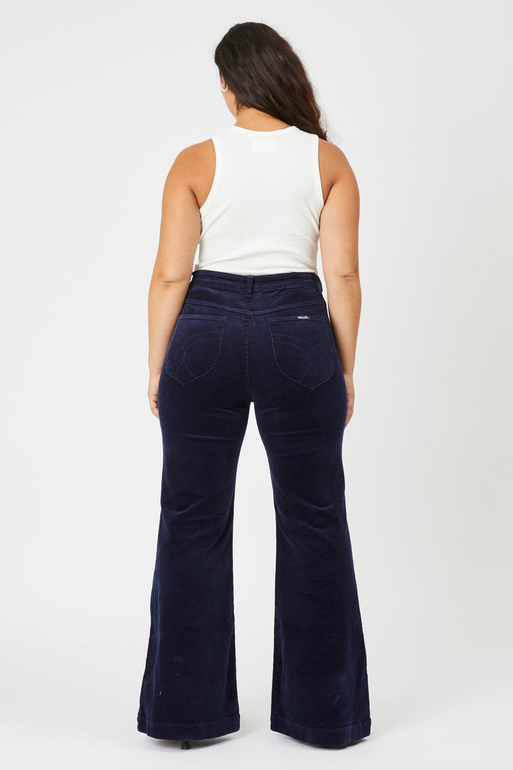 Rollas WOMENS EASTCOAST FLARE MIDNIGHT CORD, WOMENS DENIM, ROLLAS, Elwood 101