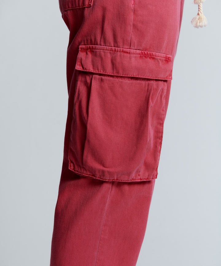 OneTeaspoon Womens Red Envy Cargo Safari Mid Waist Relaxed Pant - Red Envy, WOMENS DENIM, OneTeaspoon, Elwood 101