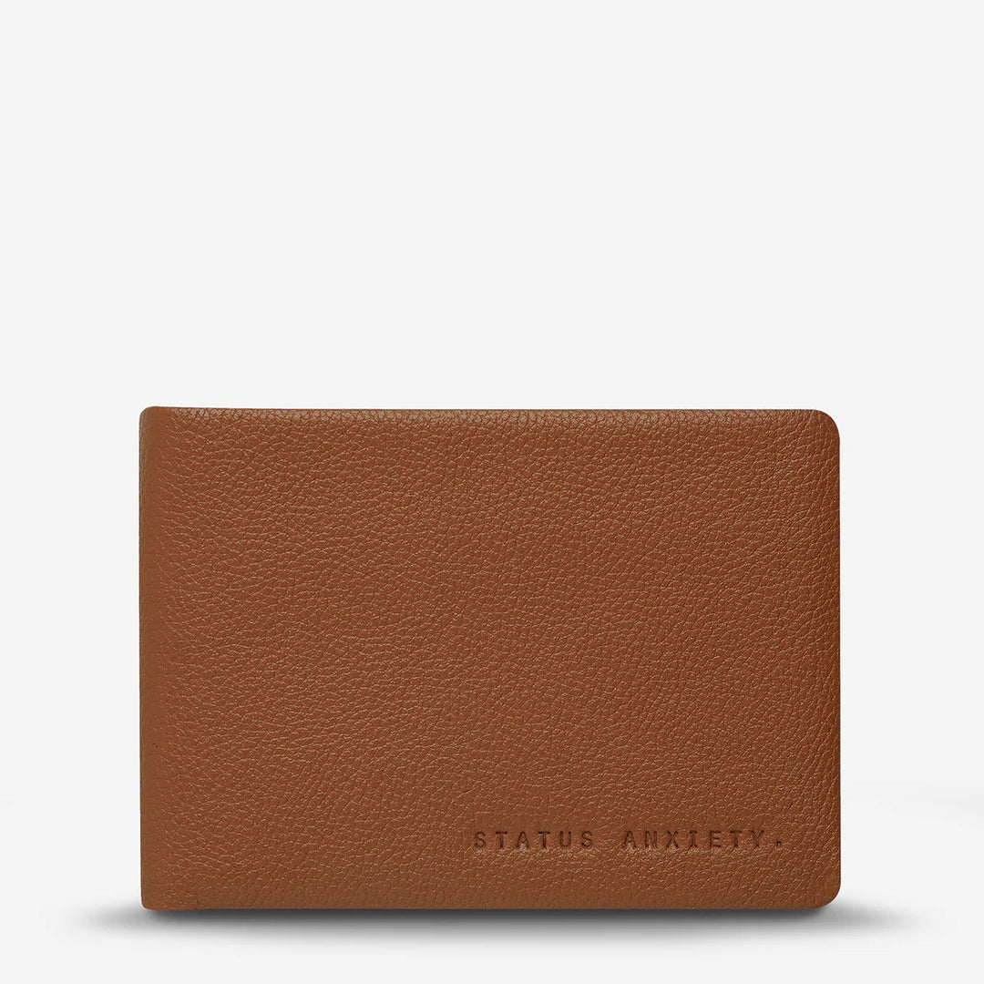 Status Anxiety MENS JONAH WALLET CAMEL LEATHER, MENS WALLETS, STATUS ANXIETY, Elwood 101