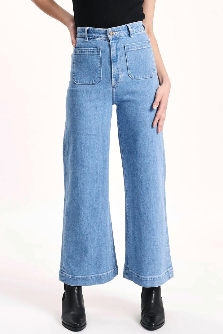 ROLLAS Womens Sailor Jean Lilah Blue, WOMENS DENIM, ROLLAS, Elwood 101