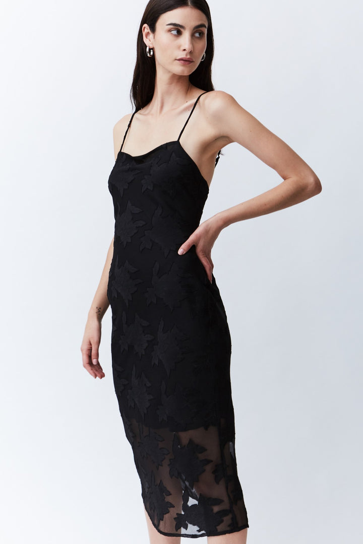 Third Form WOMENS MOON FLOWER SLIP DRESS BLACK, WOMENS DRESSES, THIRD FORM, Elwood 101