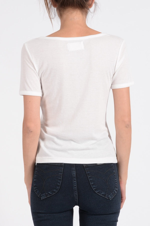 Rollas WOMENS GRANDPA MILLER TEE WHITE, WOMENS TEES & TANKS, ROLLAS, Elwood 101