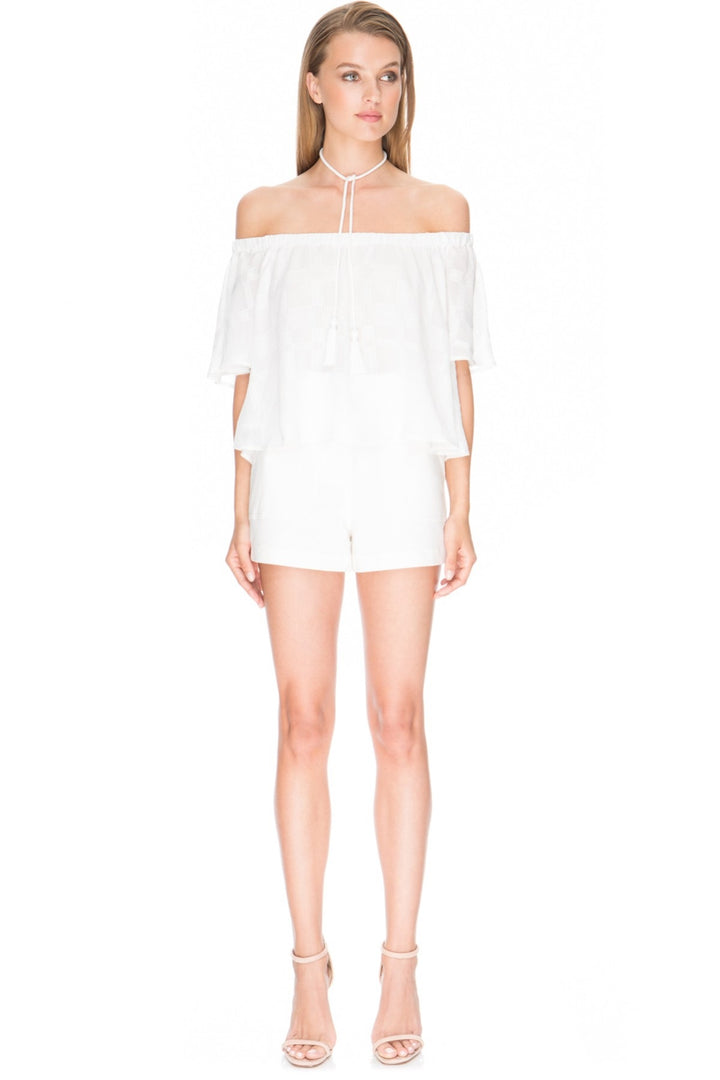 Finders Keepers The Label WOMENS BETTER DAYS RUFFLE TOP CLOUD, WOMENS TOPS & SHIRTS, FINDERS KEEPERS, Elwood 101