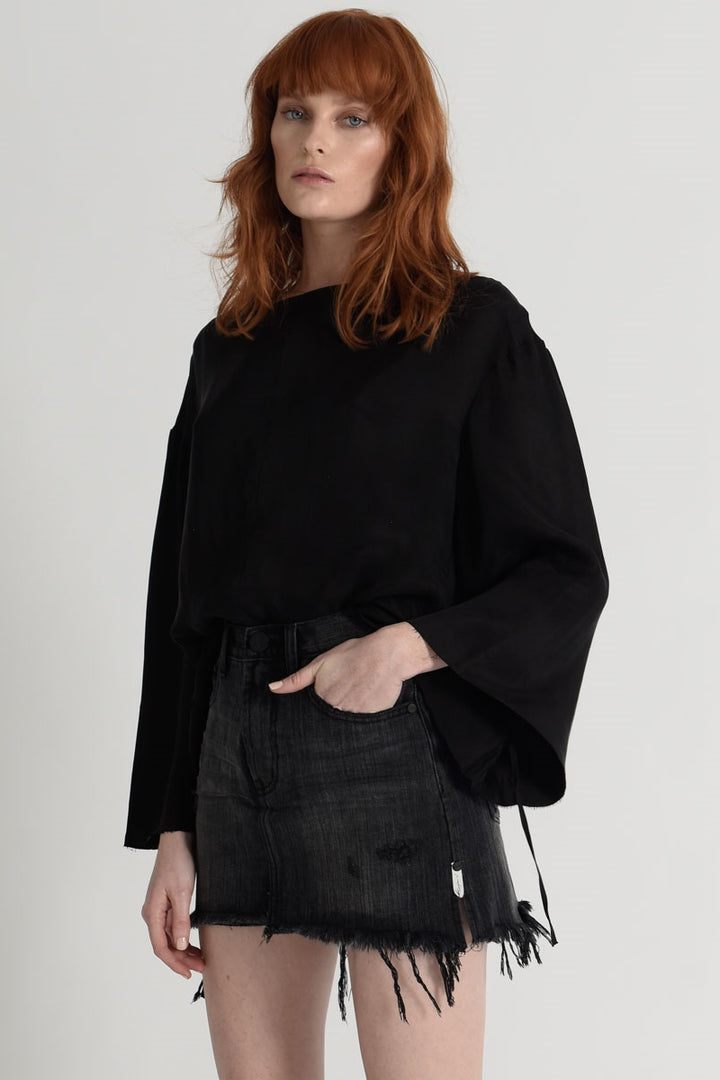 OneTeaspoon WOMENS VOLCANIC 2020 MINI HIGH WAIST DENIM SKIRT, WOMENS SKIRTS, OneTeaspoon, Elwood 101