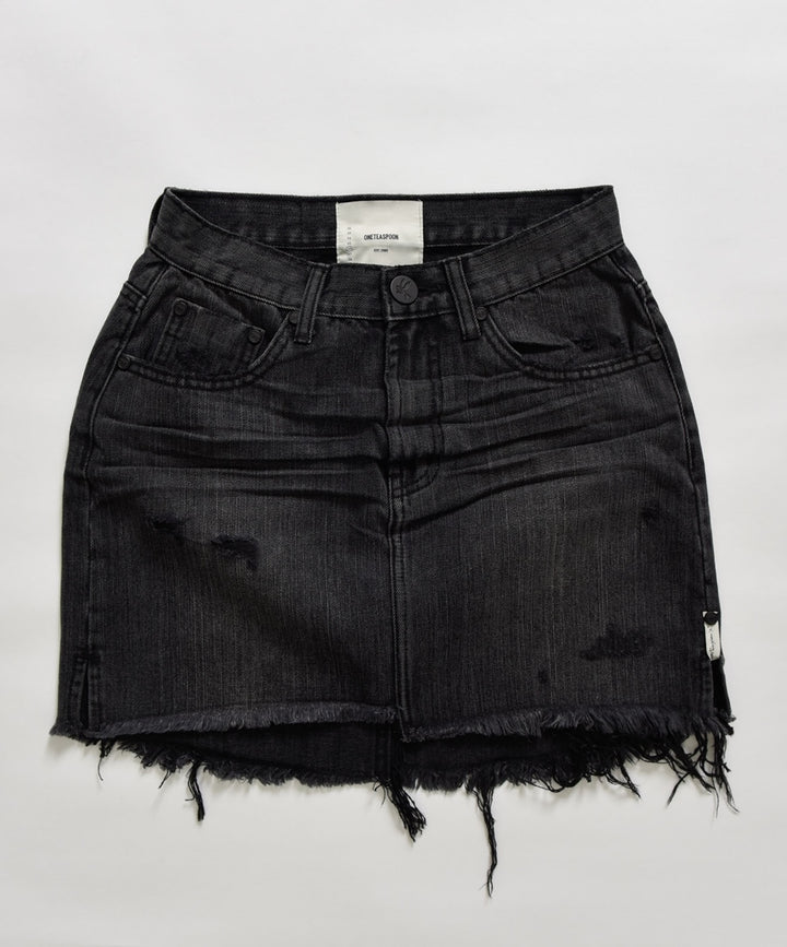 OneTeaspoon WOMENS VOLCANIC 2020 MINI HIGH WAIST DENIM SKIRT, WOMENS SKIRTS, OneTeaspoon, Elwood 101