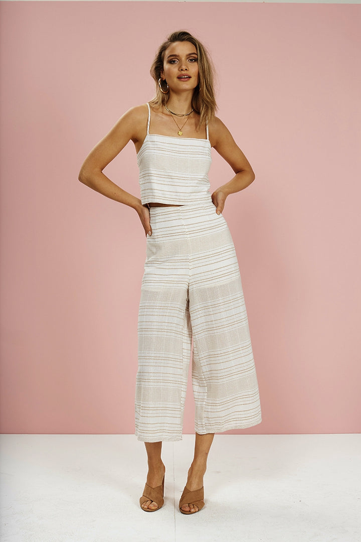 MinkPink Au Naturale Tie Back Top Natural, WOMENS TOPS & SHIRTS, MINKPINK, Elwood 101