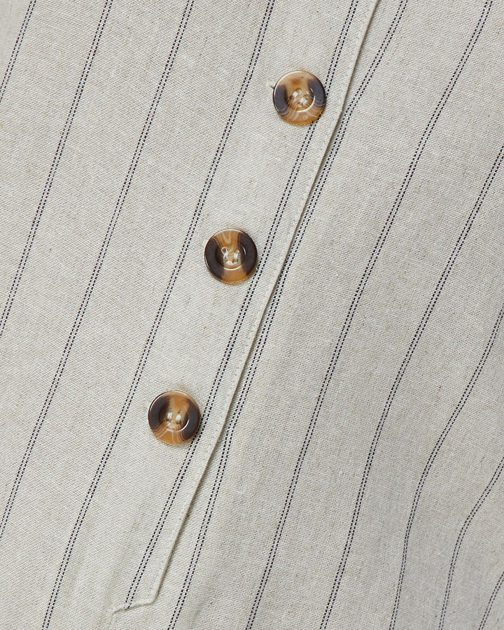 Elwood WOMENS MARLEY LINEN JUMPSUIT NATURAL STRIPE, WOMENS JUMPSUITS & OVERALLS, ELWOOD, Elwood 101