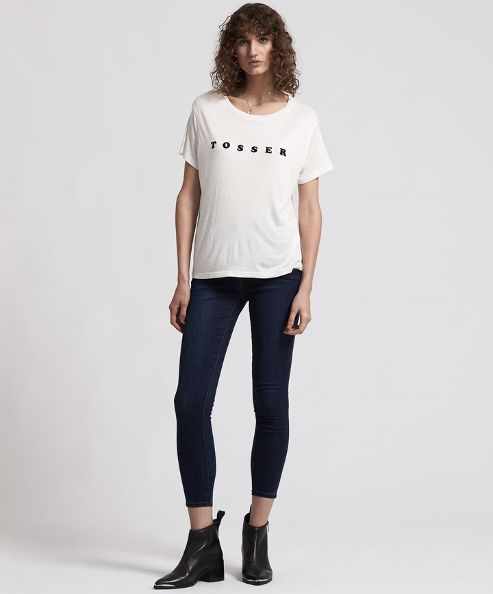 OneTeaspoon WOMENS  BAMBOO TOSSER TEE OFF WHITE, WOMENS TEES & TANKS, OneTeaspoon, Elwood 101