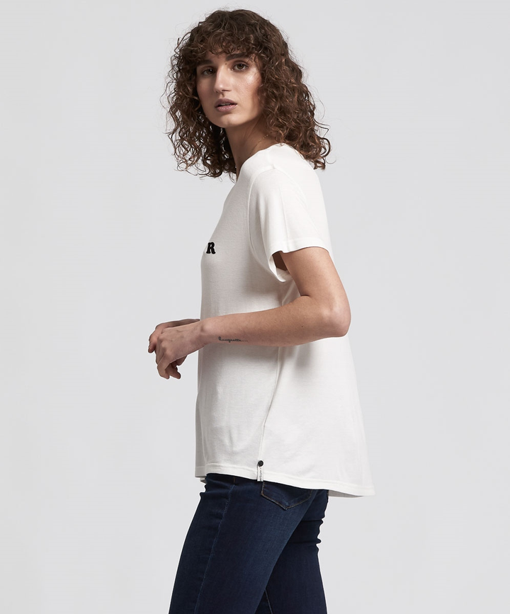 OneTeaspoon WOMENS  BAMBOO TOSSER TEE OFF WHITE, WOMENS TEES & TANKS, OneTeaspoon, Elwood 101