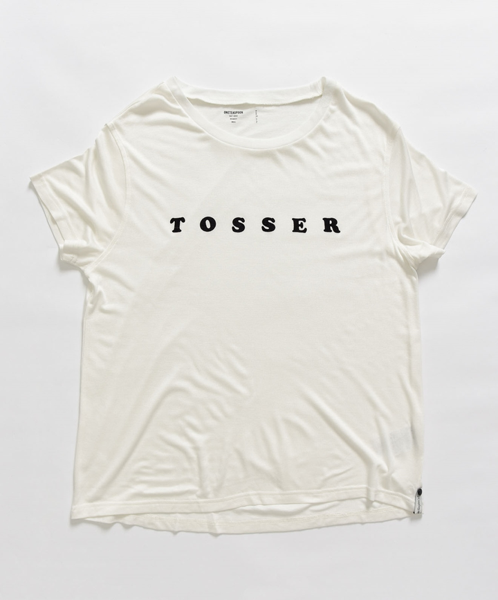 OneTeaspoon WOMENS  BAMBOO TOSSER TEE OFF WHITE, WOMENS TEES & TANKS, OneTeaspoon, Elwood 101