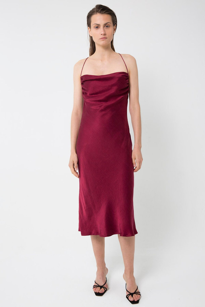 Third Form WATERFALL BIAS SLIP DRESS RUBY, WOMENS DRESSES, THIRD FORM, Elwood 101