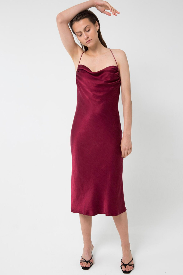 Third Form WATERFALL BIAS SLIP DRESS RUBY, WOMENS DRESSES, THIRD FORM, Elwood 101