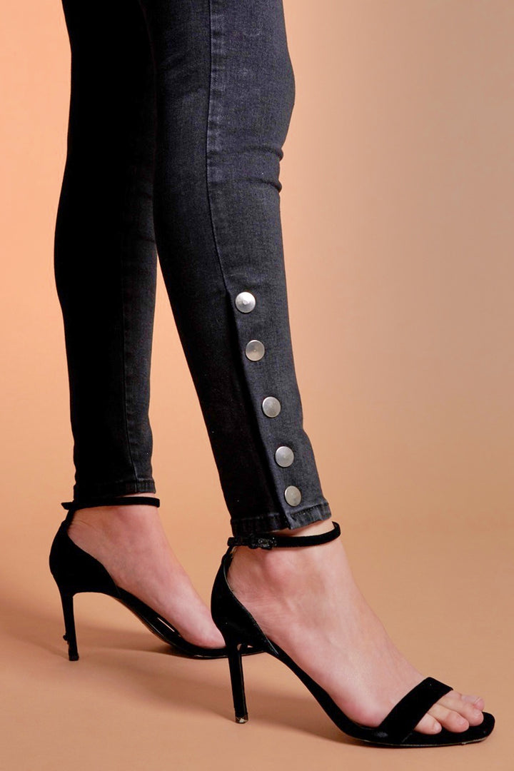 OneTeaspoon WOMENS BLACK SWAN PREACHERS HIGH WAIST SKINNY JEAN, WOMENS DENIM, OneTeaspoon, Elwood 101