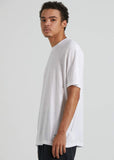 AFENDS MENS Classic - Hemp Retro Fit Tee - White, MENS TEE SHIRTS, AFENDS, Elwood 101