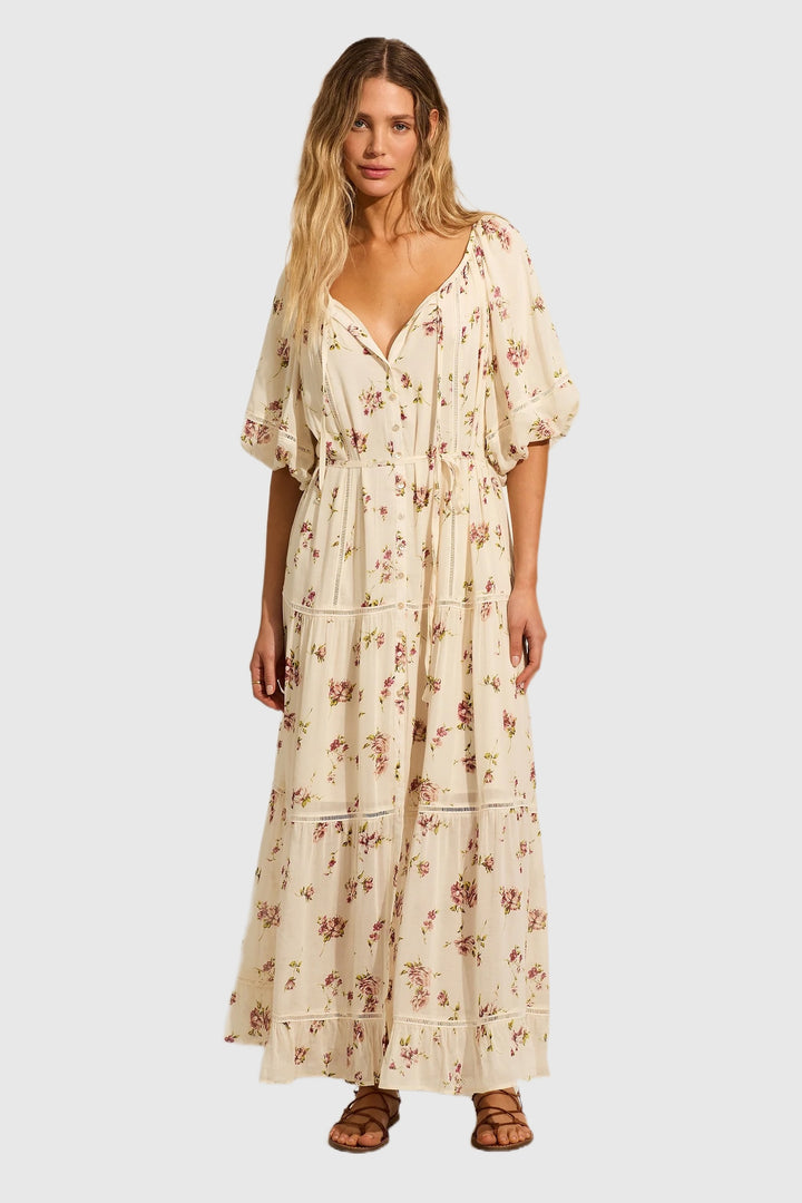 AUGUSTE THE LABEL Womens Alannah Maxi Dress - Ivory, WOMENS DRESSES, AUGUSTE THE LABEL, Elwood 101