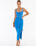 Bayse Brand WOMENS SCOOP NECK BODYSUIT - BLUE, WOMENS BODYSUITS, BAYSE BRAND, Elwood 101