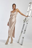 IZI ANGUS X RUNAWAY Womens Safia Slip Dress - Champagne, WOMENS DRESSES, RUNAWAY, Elwood 101