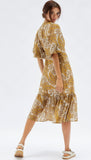 MINKPINK Womens Sistan Wrap Midi Dress- Multi, WOMENS DRESSES, MINKPINK, Elwood 101