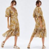 MINKPINK Womens Sistan Wrap Midi Dress- Multi, WOMENS DRESSES, MINKPINK, Elwood 101