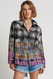 ONE TEASPOON Womens Mixed Flannel Shirt - Flannel, WOMENS TOPS & SHIRTS, OneTeaspoon, Elwood 101