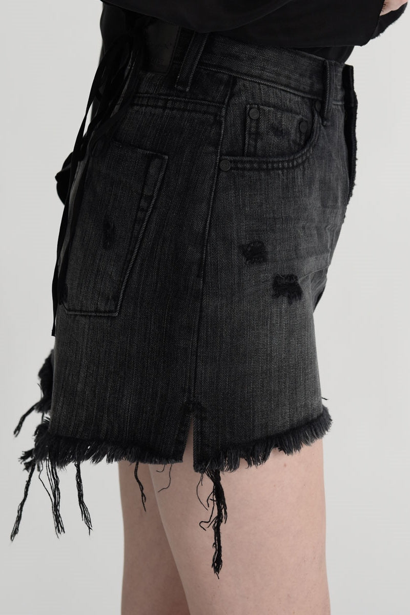 One teaspoon hot sale ripped denim skirt