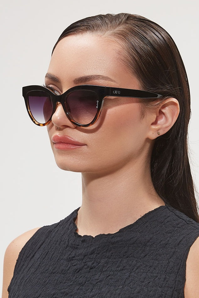 OTRA EYEWEAR Lola Sunglasses -Black to Tort/ Smoke Fade, SUNGLASSES UNISEX, OTRA EYEWEAR, Elwood 101