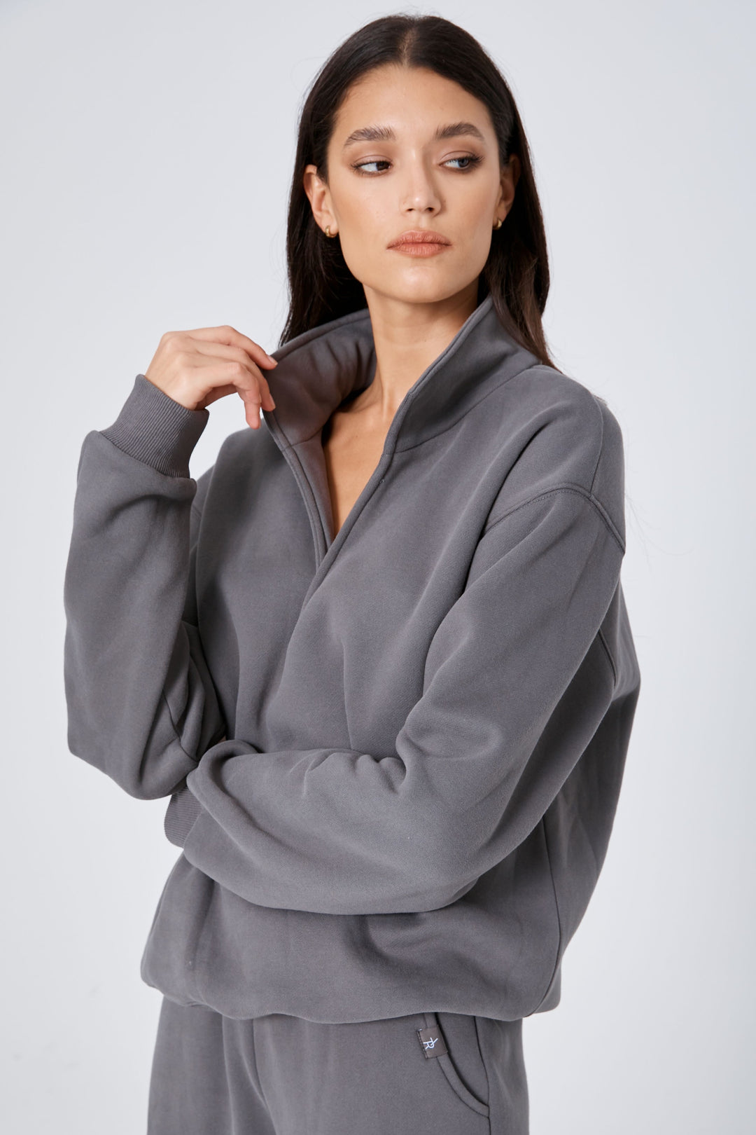 ROZALIA x ATOIR Womens The Collar Jumper Stone, WOMENS KNITS & SWEATERS, APPAREL BY ROZALIA, Elwood 101