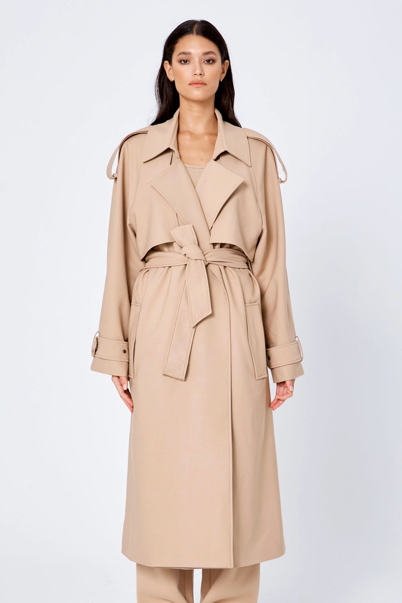 ROZALIA x ATOIR Womens The Trench Coat Sand Elwood 101