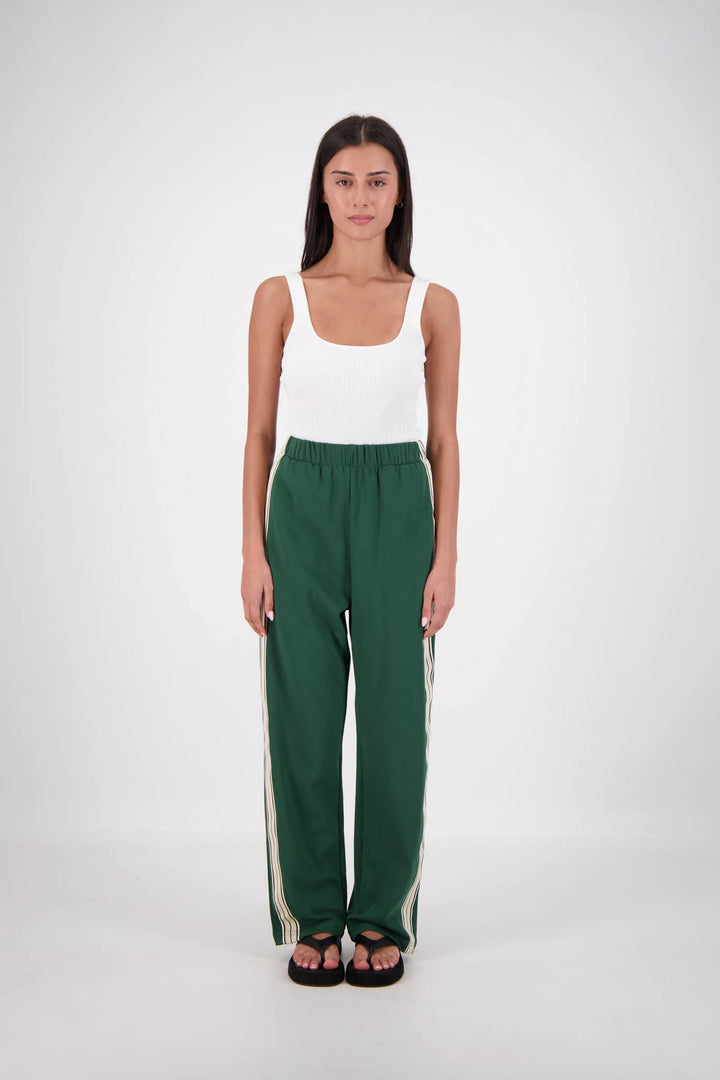 JASMINE ALEXA Womens Panarea Trackpants Forest Green, WOMENS TRACK PANTS, JASMINE ALEXA, Elwood 101