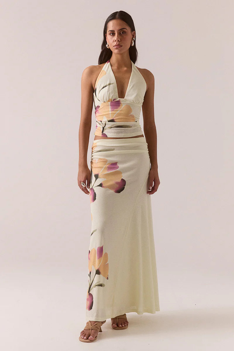 SOVERE Womens Akanni Skirt in Golden, WOMENS SKIRTS, SOVERE, Elwood 101