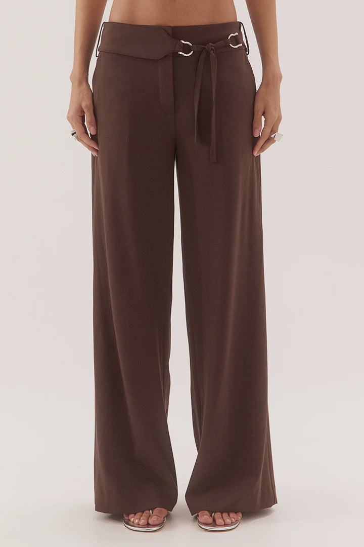 SOVERE Womens Sadie Pant In Dark Chocolate